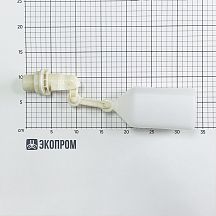 Клапан поплавковый G1 пластик, с доп. коленом, поплавок 760 мл, L= 360 мм